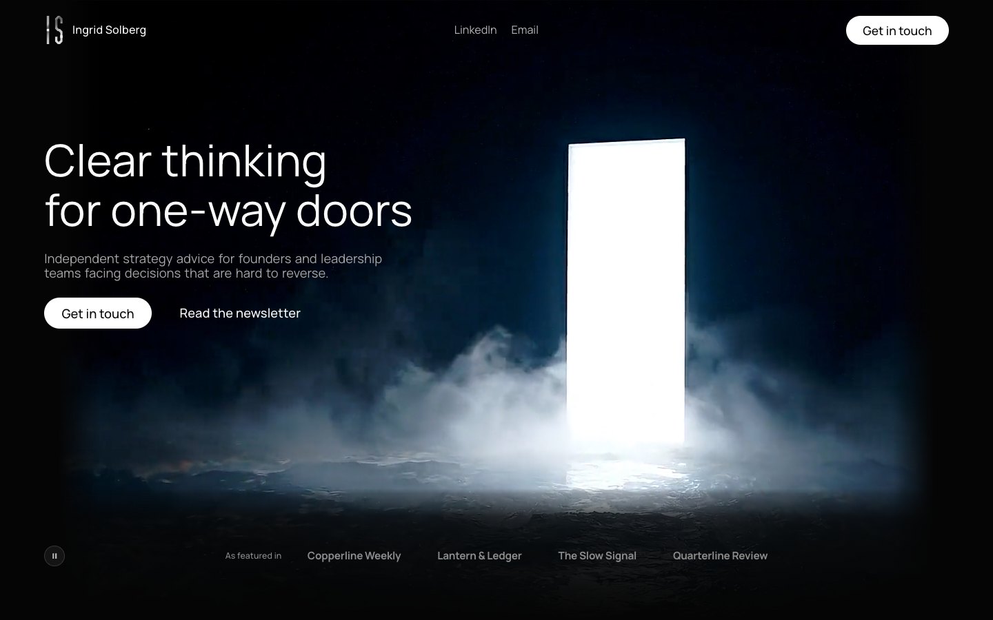Light Door website preview
